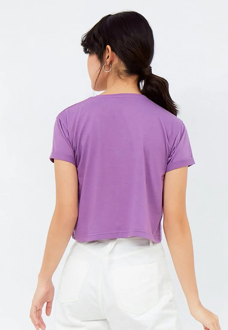 Graphic Boxy Crop T-shirt