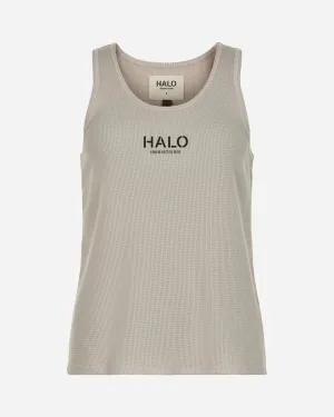 Halo Womens Waffle Top - Pumice Stone