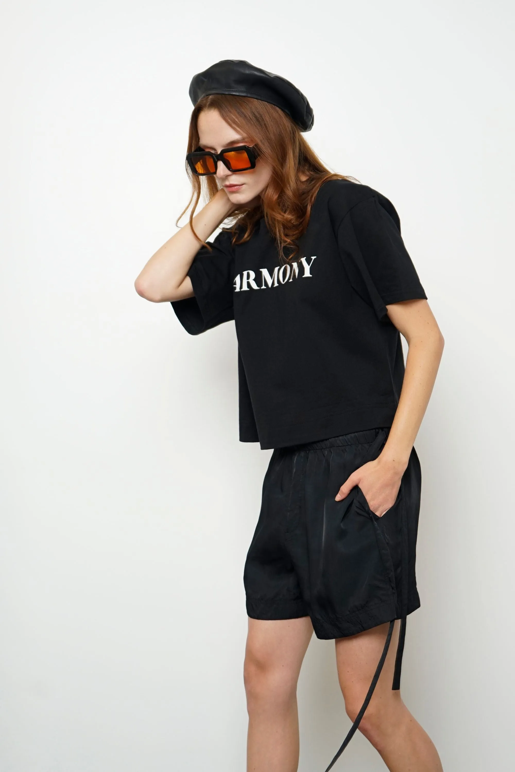 Harmony Oversized Cropped T-shirt