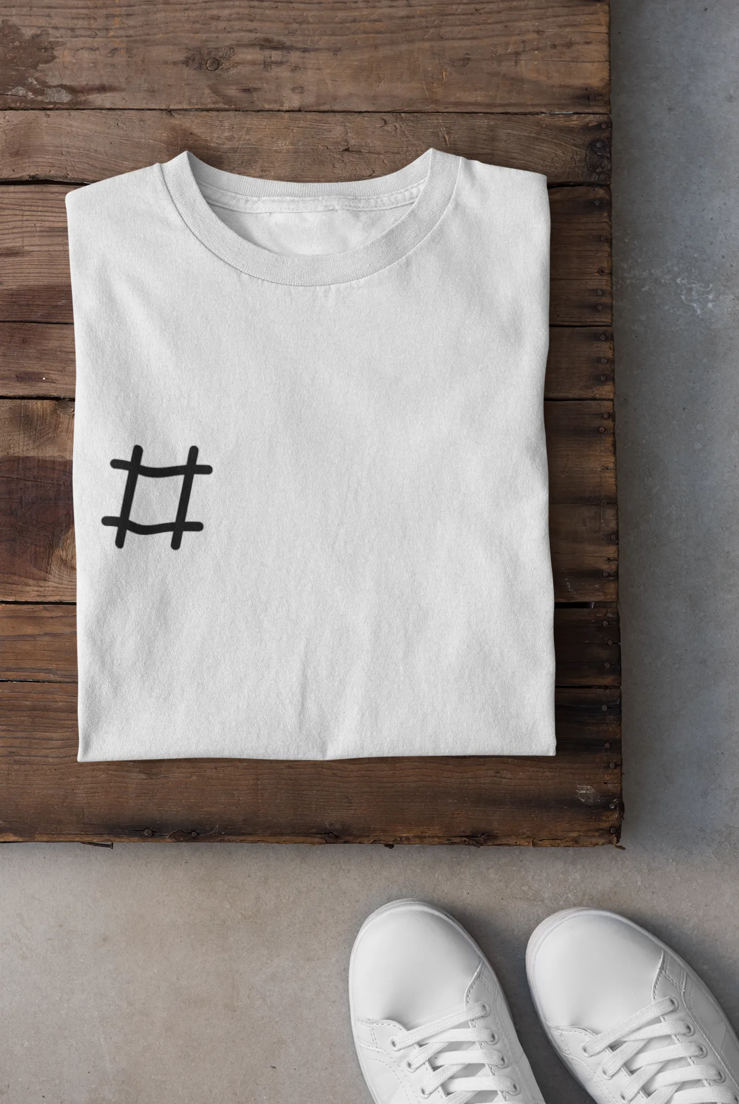 #Hashtag White Tee |  Digital Collection