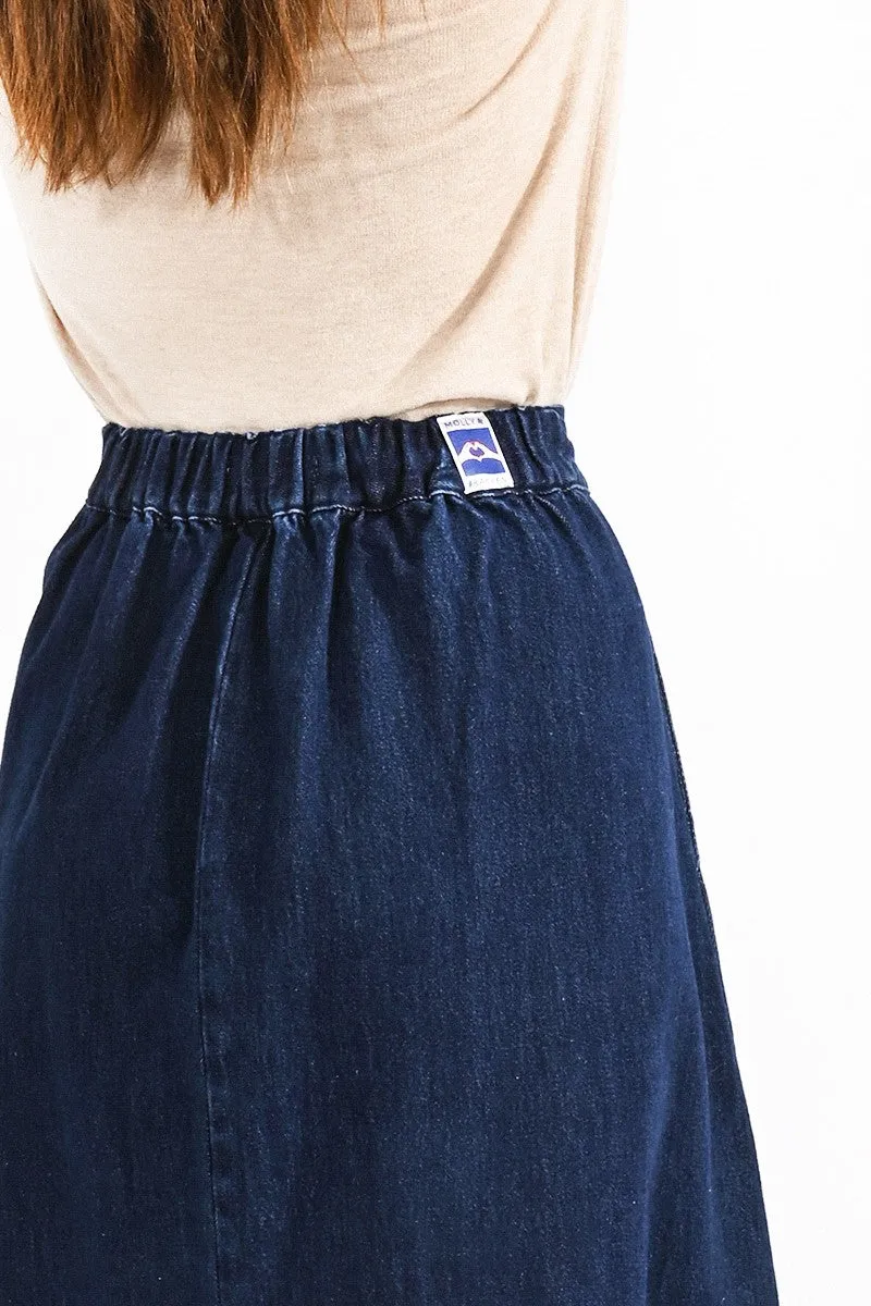 HIGH WAIST DENIM SKIRT
