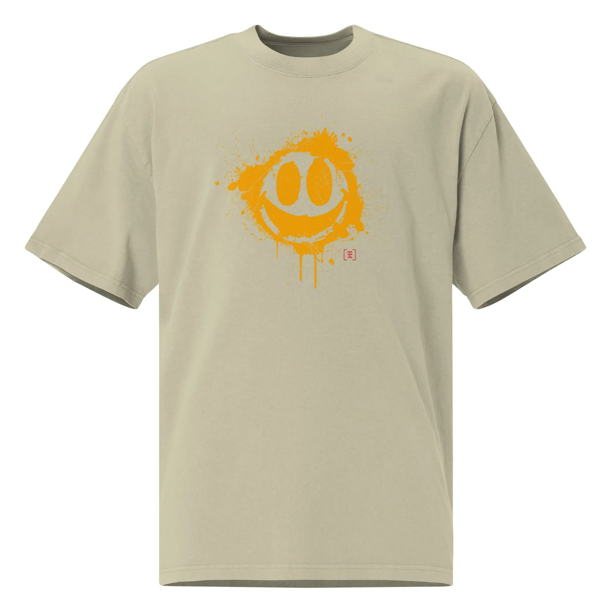 HiTeez Smile  Oversized faded t-shirt