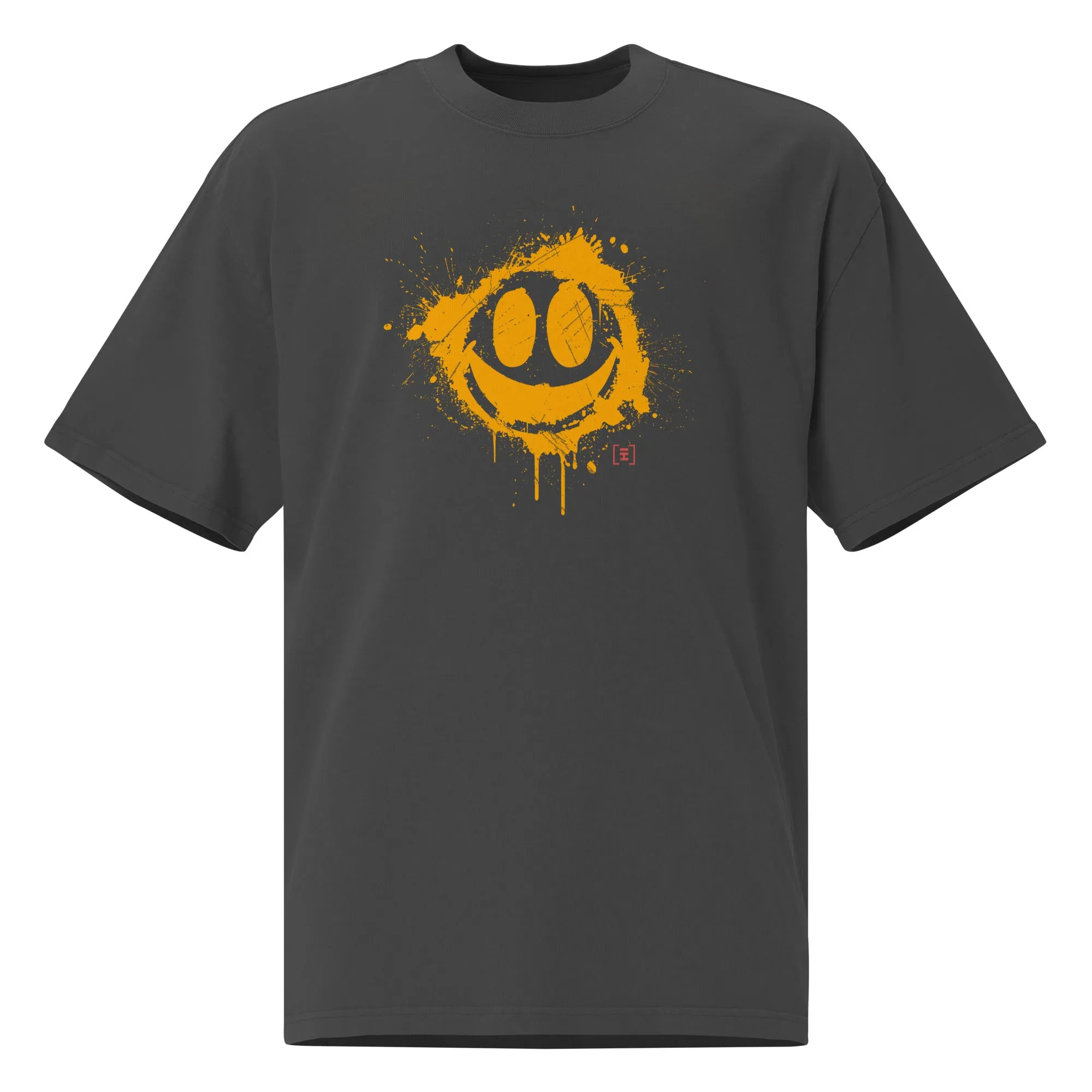 HiTeez Smile  Oversized faded t-shirt