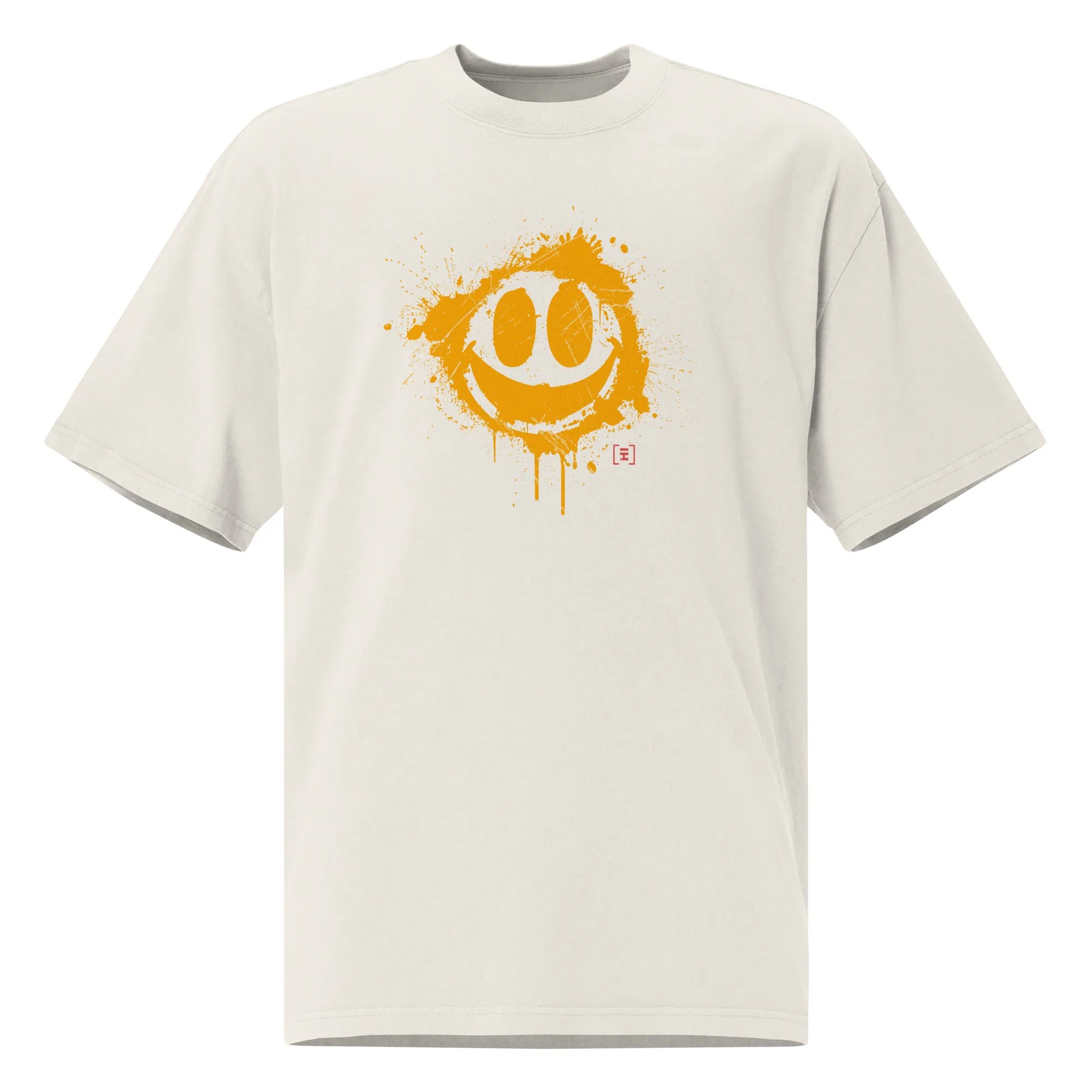 HiTeez Smile  Oversized faded t-shirt