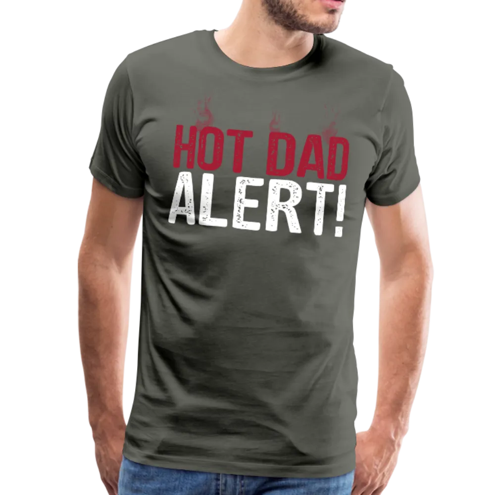 Hot Dad Alert Men's Premium T-Shirt (CK1504)