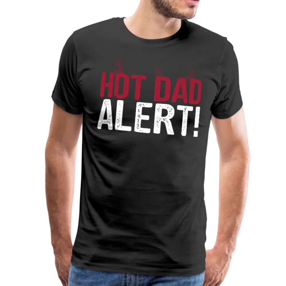 Hot Dad Alert Men's Premium T-Shirt (CK1504)