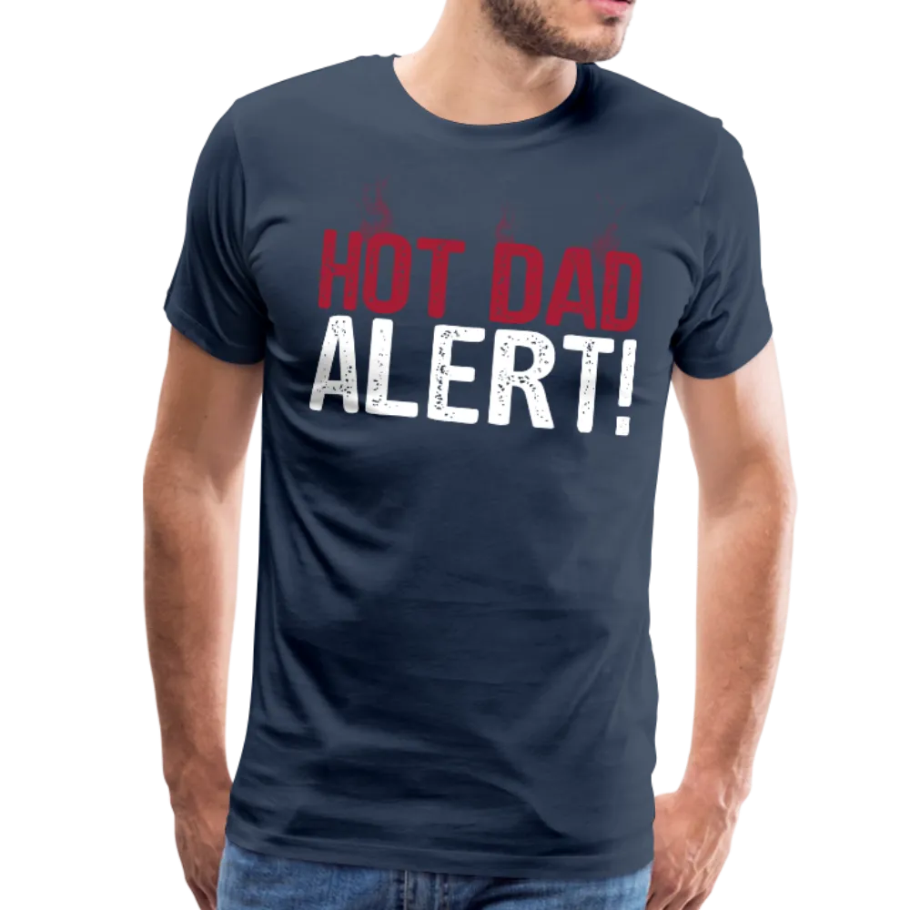 Hot Dad Alert Men's Premium T-Shirt (CK1504)