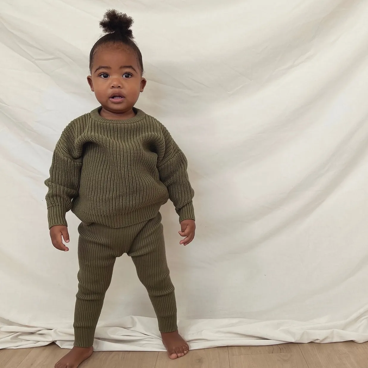 Hunter   Rose Olive Aspen Jumper