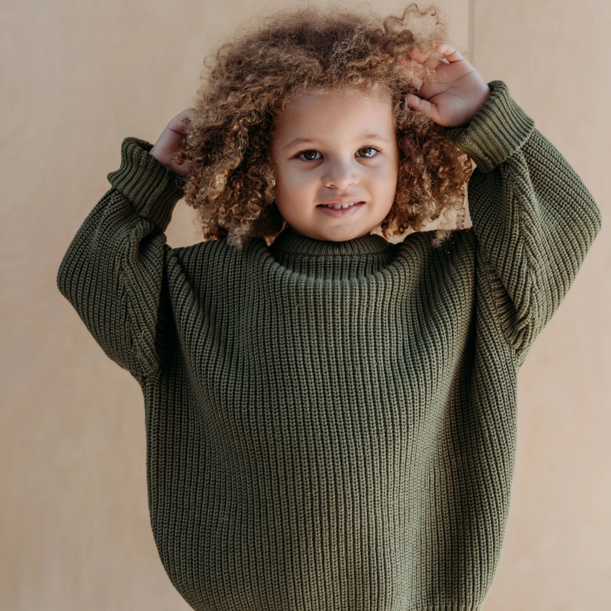 Hunter   Rose Olive Aspen Jumper