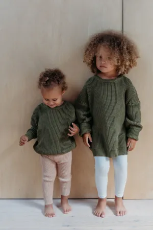 Hunter   Rose Olive Aspen Jumper