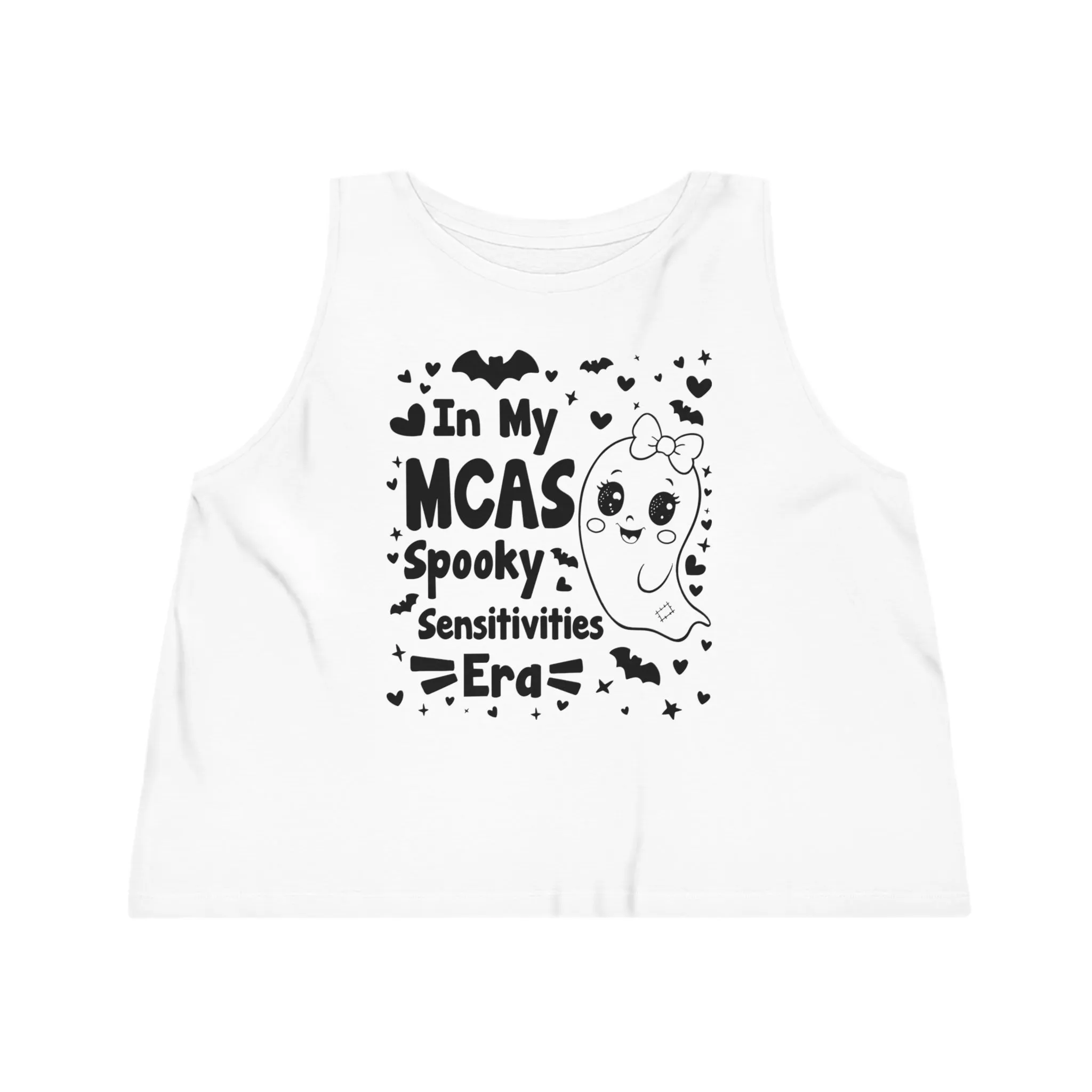 In My MCAS Spooky Sensitivities Era, Women's Dancer Cropped Tank Top, Printed