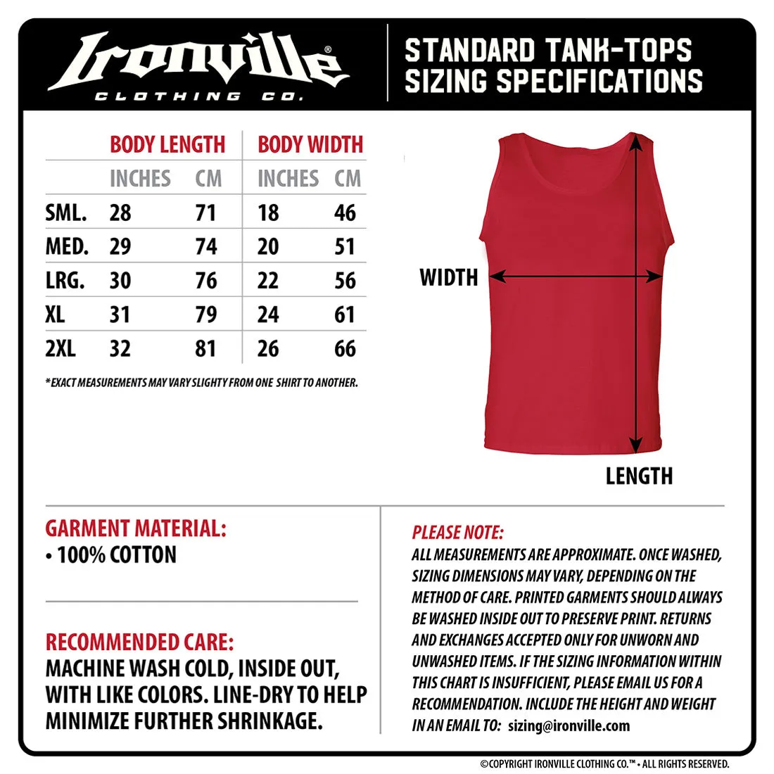 Ironville GYM REAPER Standard Cut Gym Tank Top