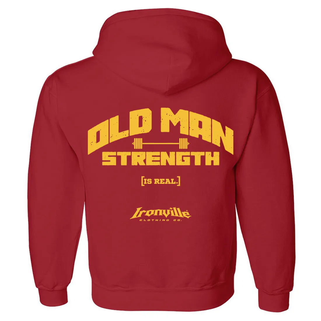 Ironville OLD MAN STRENGTH Pullover Hoodie Sweatshirt