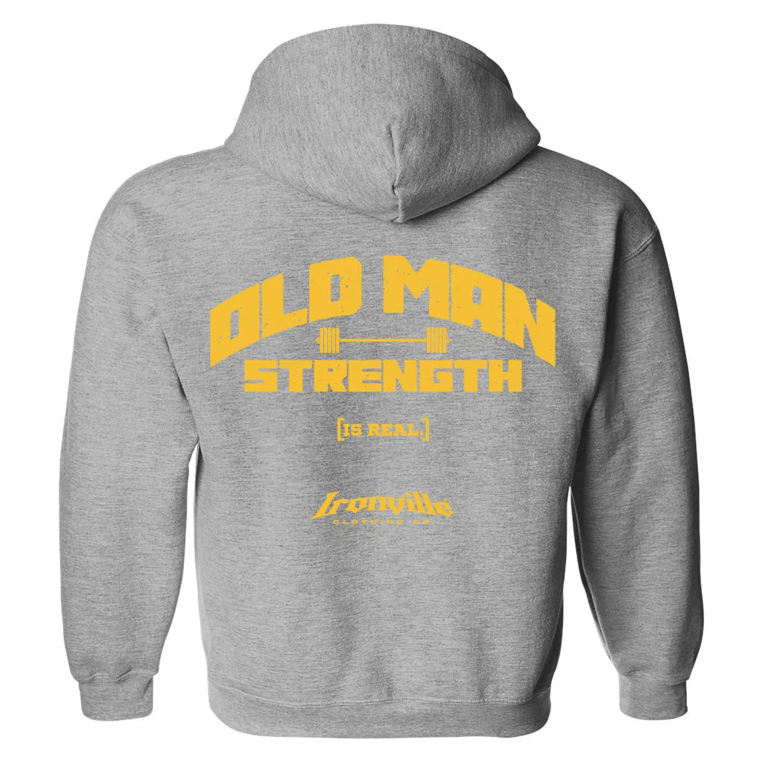 Ironville OLD MAN STRENGTH Pullover Hoodie Sweatshirt