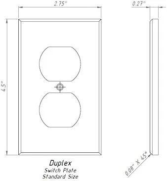 Italian Calacatta Gold Marble Switch Plate Cover, Polished (SINGLE DUPLEX)