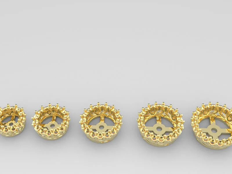 J1002 - 1.3 m Share Prong Round Earring Jacket