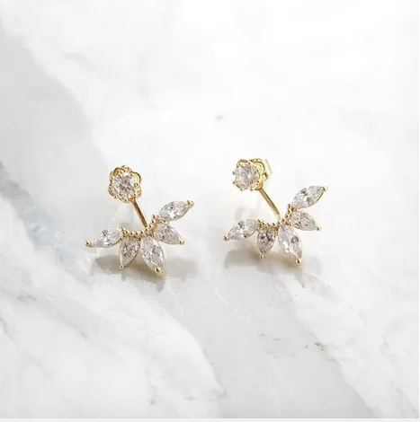 Jacket Cubic Zirconia Diamond Earrings