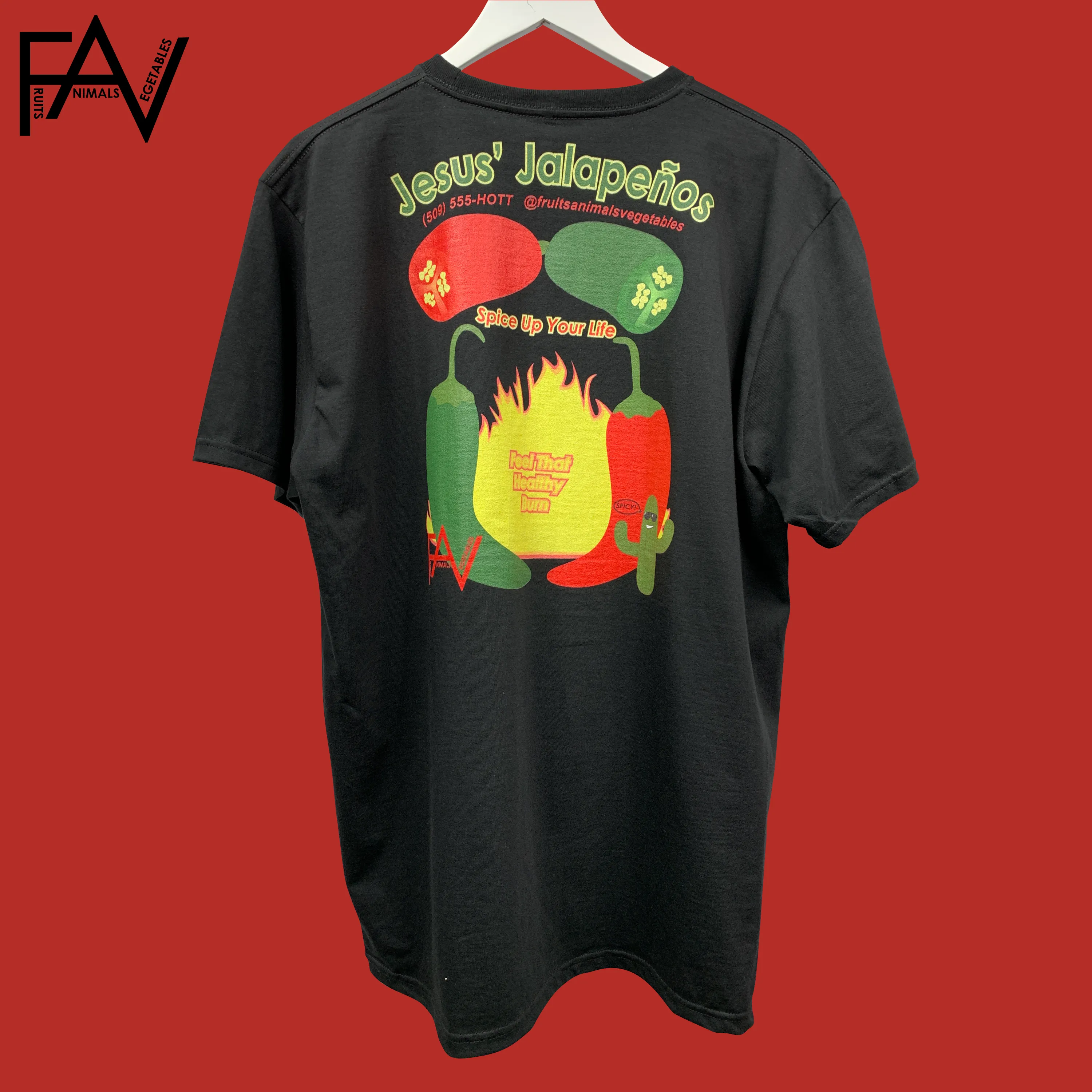 Jalapeno - Black Organic Heavyweight T-Shirt