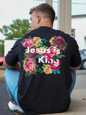 Jesus Is King Printed Men's T-shirt