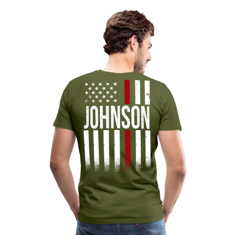 Johnson Firefighter Men's Premium T-Shirt