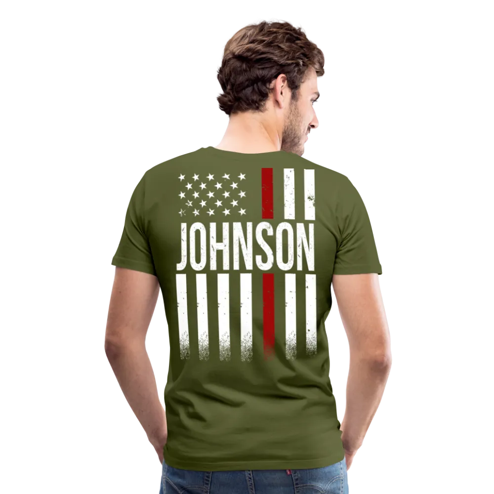 Johnson Firefighter Men's Premium T-Shirt