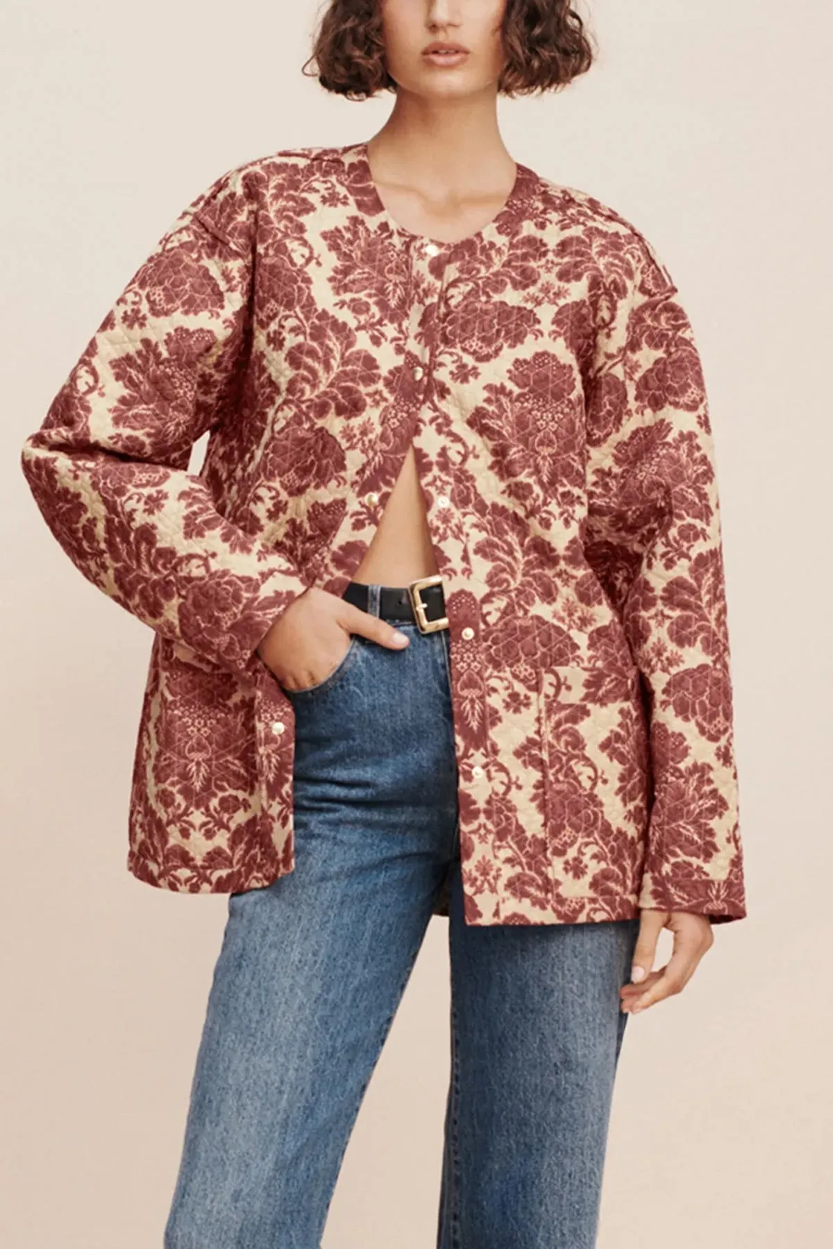 Joslin Jacket in Crimson Multi
