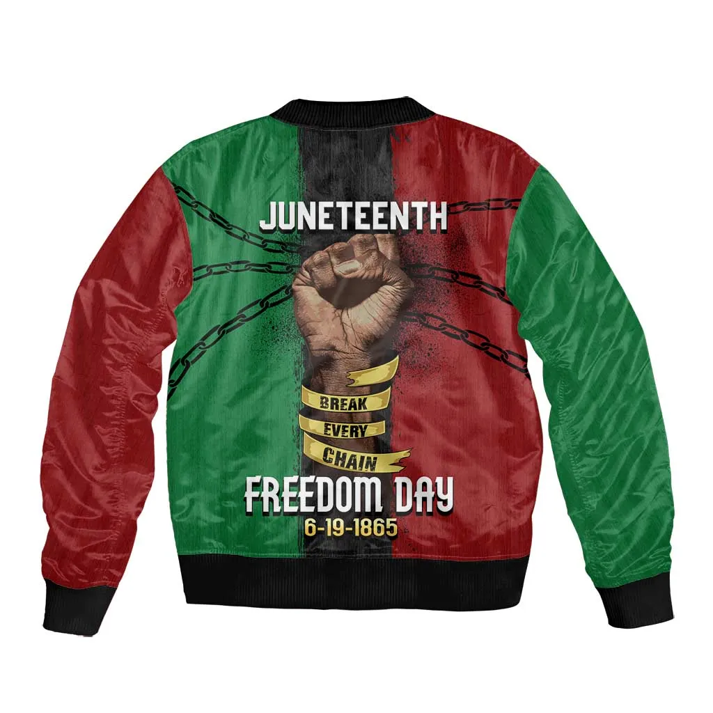 Juneteenth Freedom Day Bomber Jacket Black Pride Month DT02