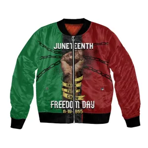Juneteenth Freedom Day Bomber Jacket Black Pride Month DT02