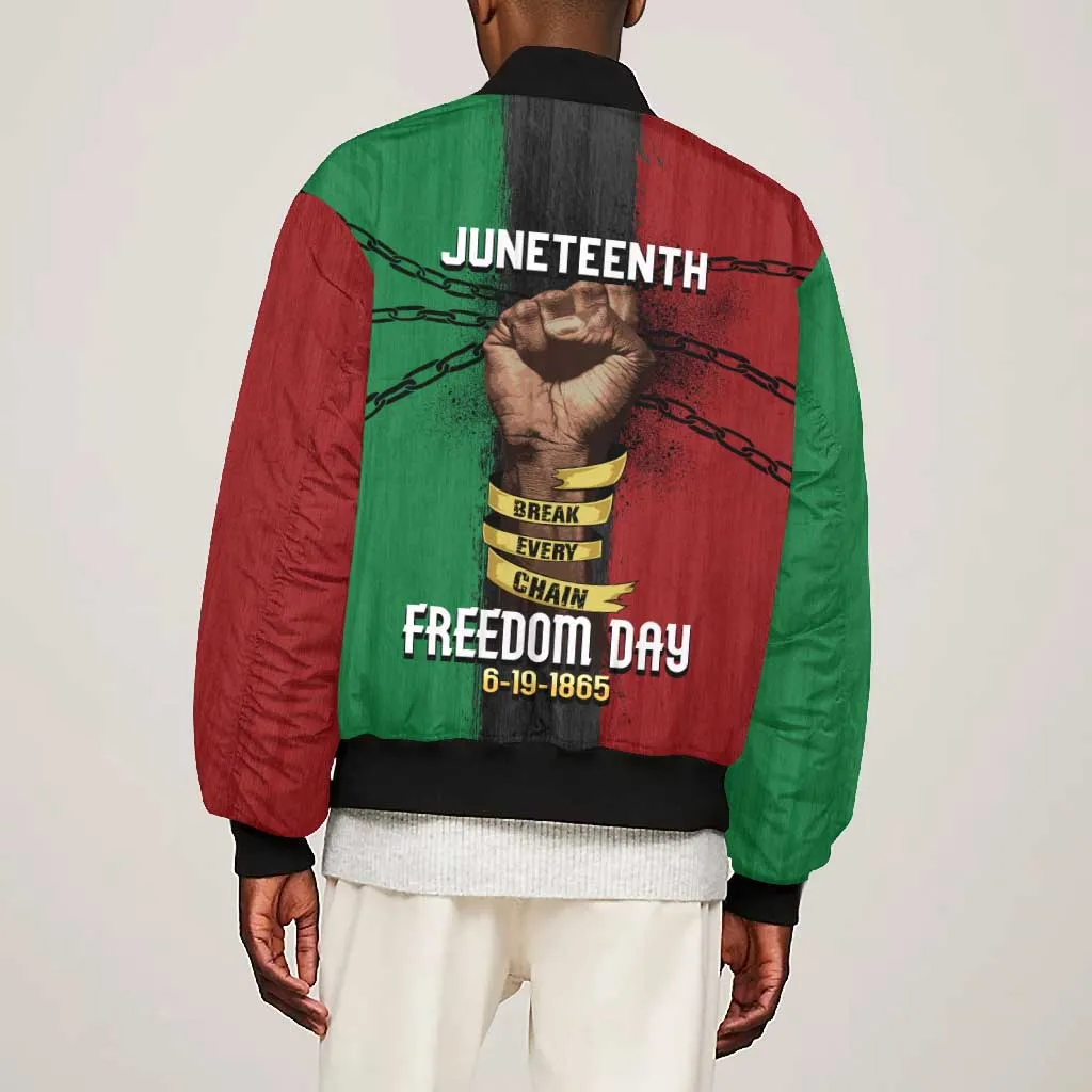 Juneteenth Freedom Day Bomber Jacket Black Pride Month DT02