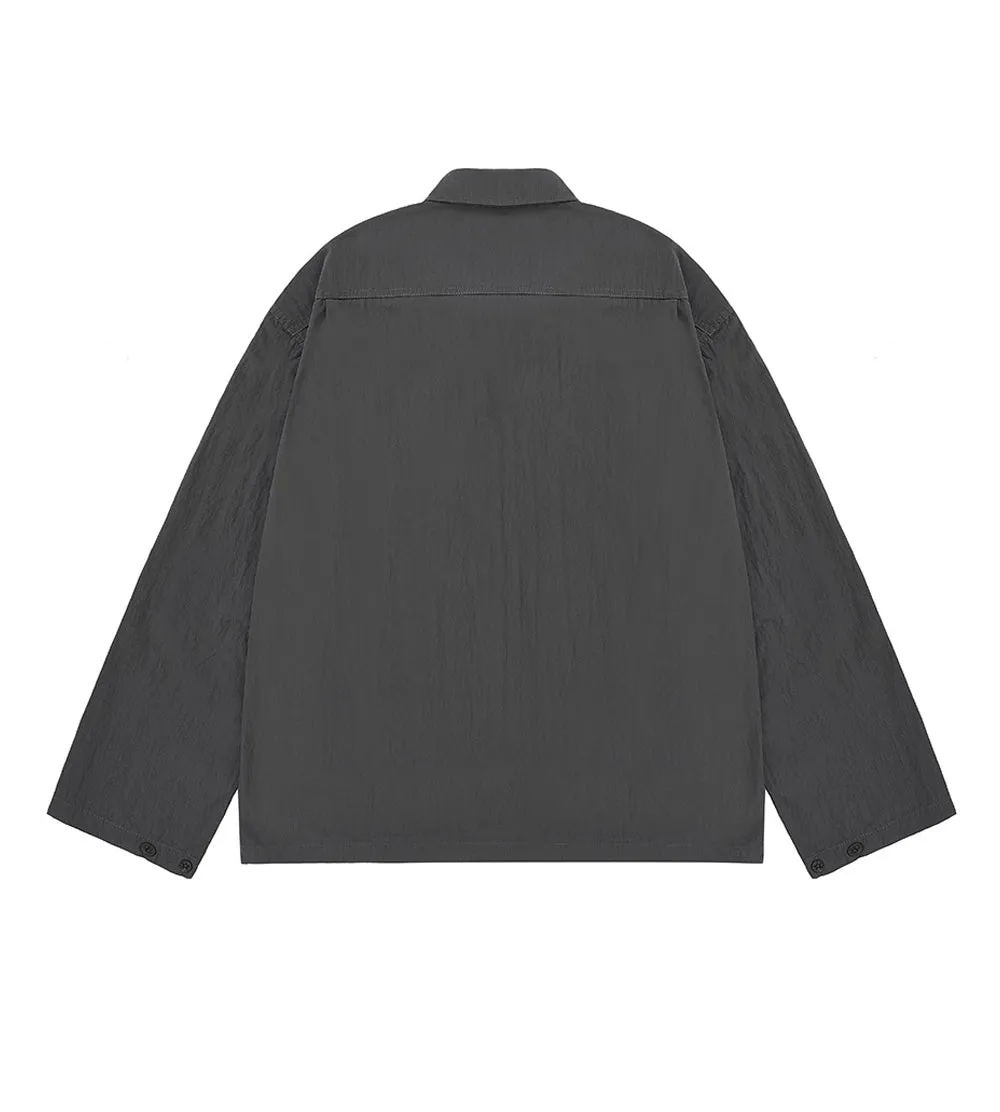 Kappy Design - Snap Shirt Jacket - Charcoal