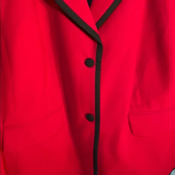 Kate Hill 20w red black accents jacket worn once