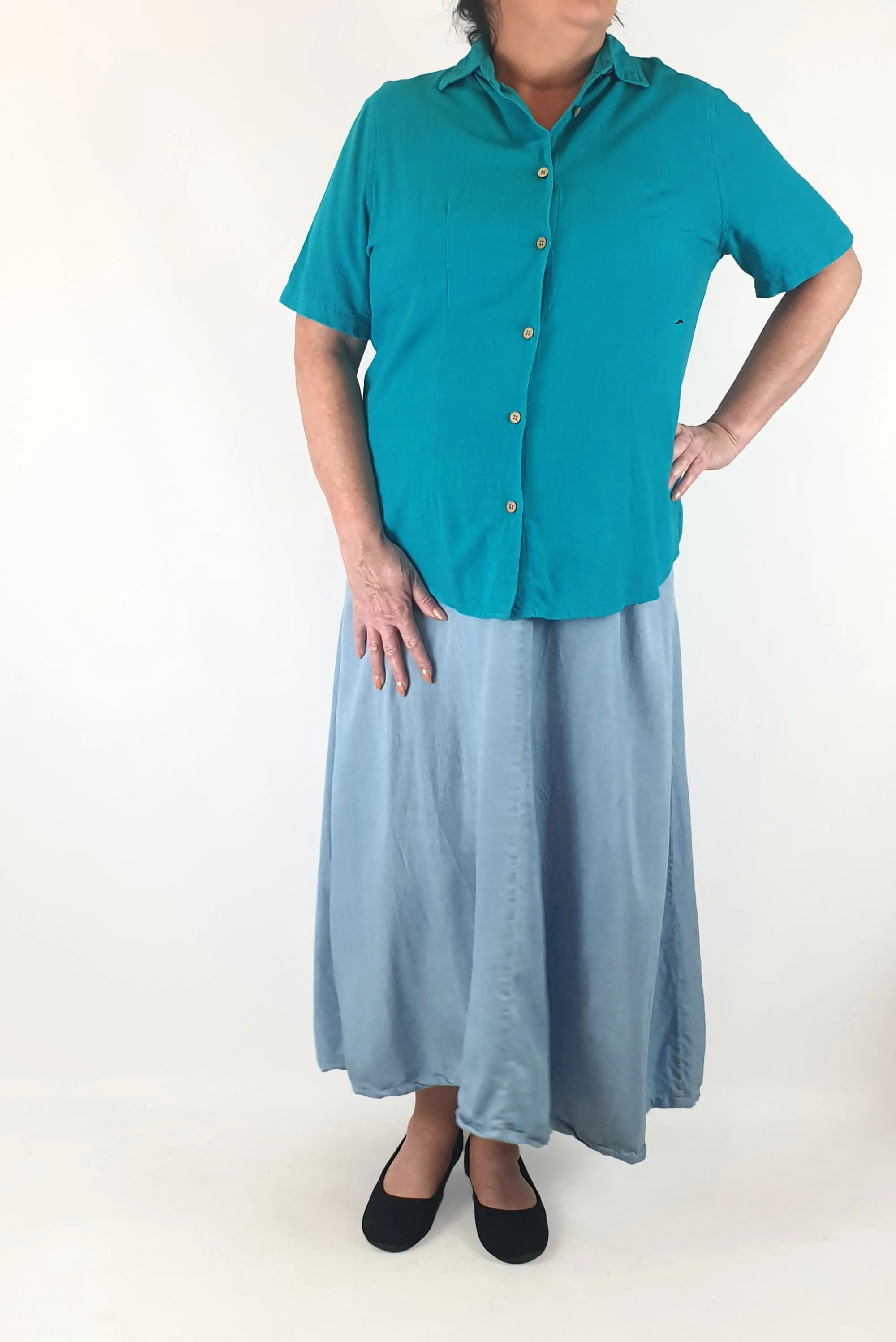 Kingston Grange vintage blue top size 20