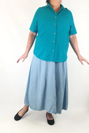 Kingston Grange vintage blue top size 20