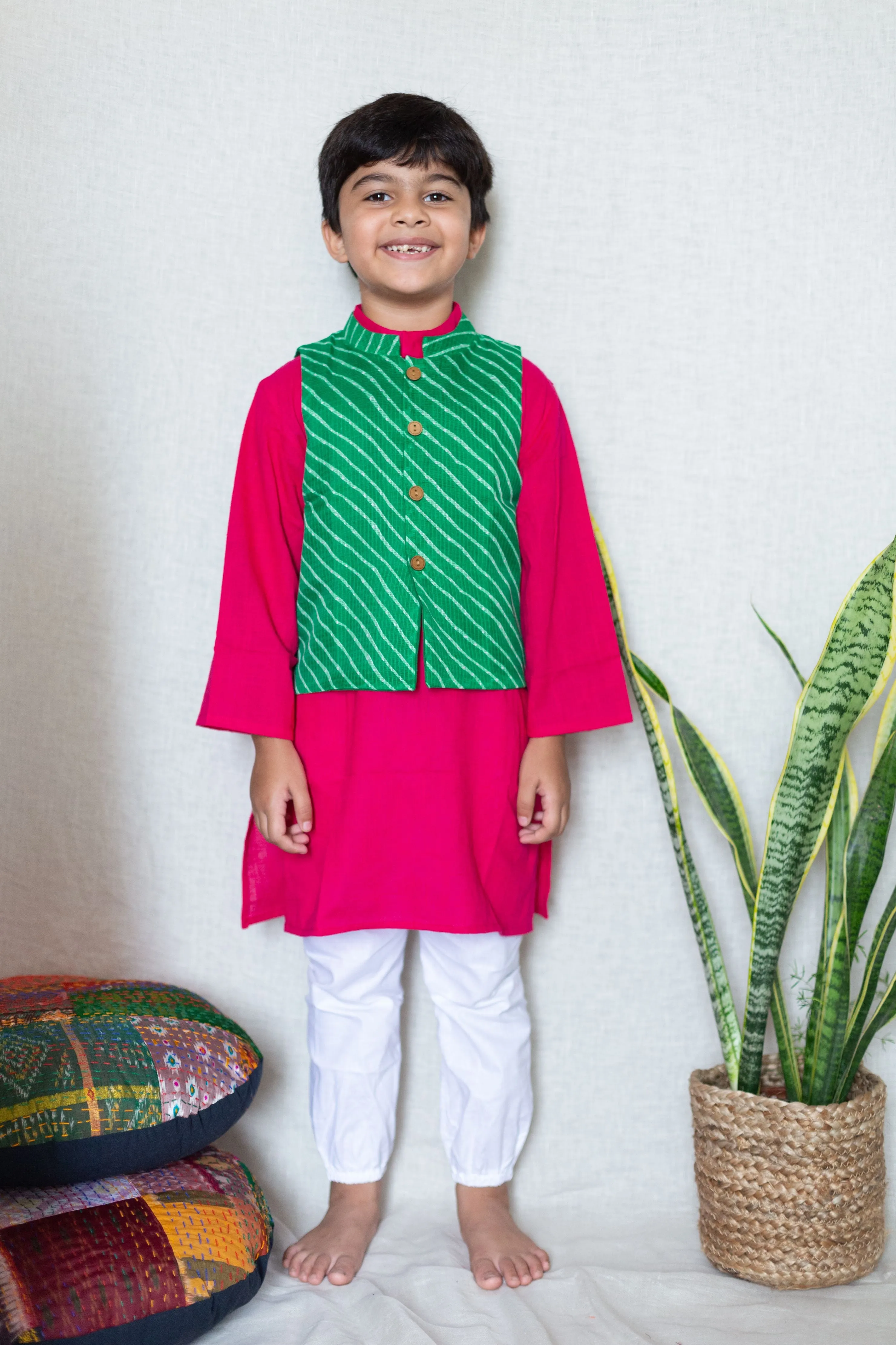 Klingaru Festive Green Kota Jacket