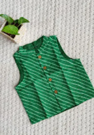 Klingaru Festive Green Kota Jacket