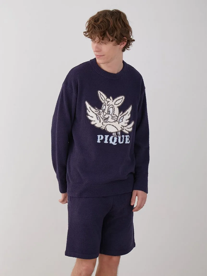 KOUSUKE SHIMIZU Men's Air Moco Pullover Sweater