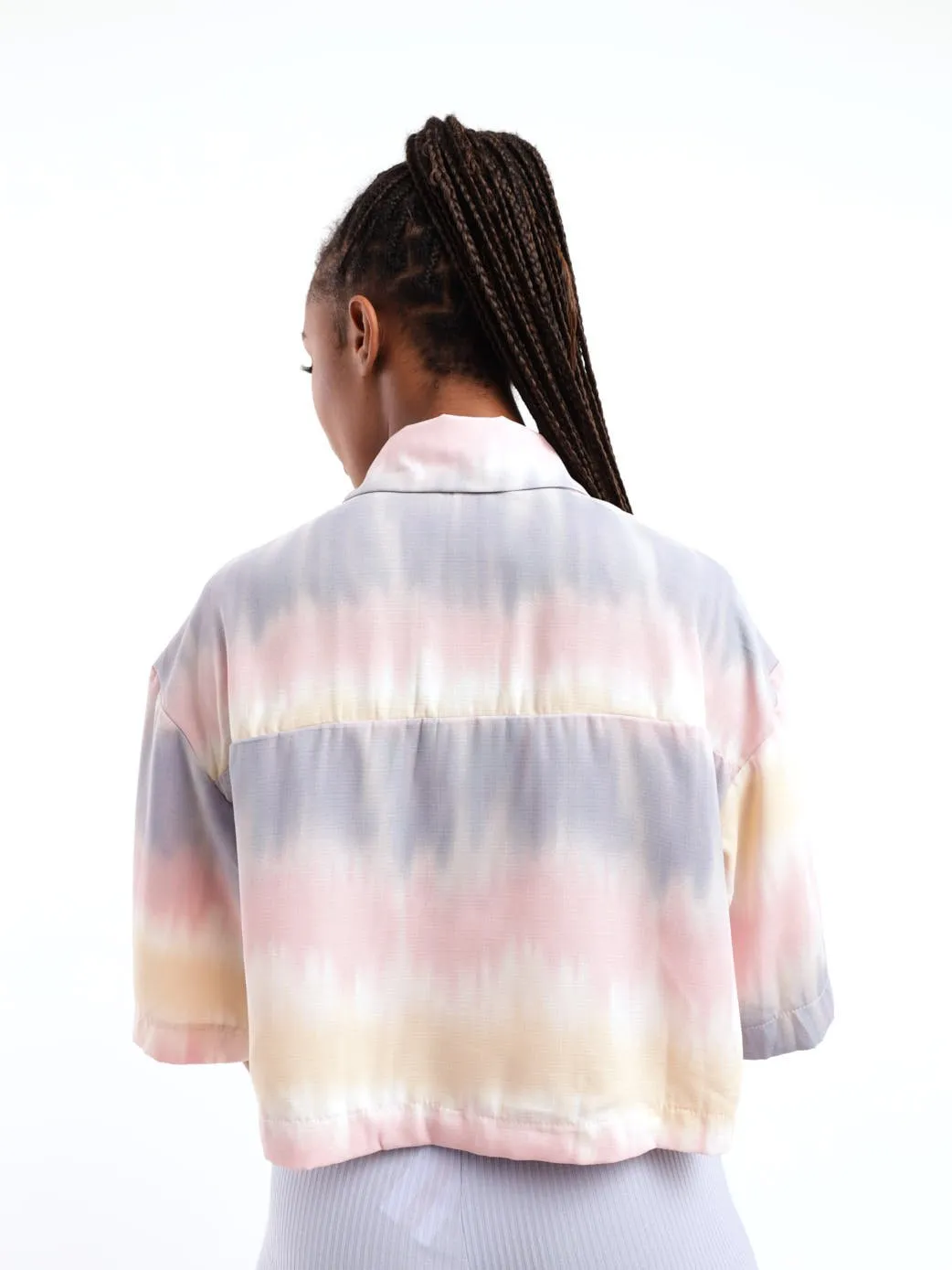 Ladies Boxy Crop Shirt