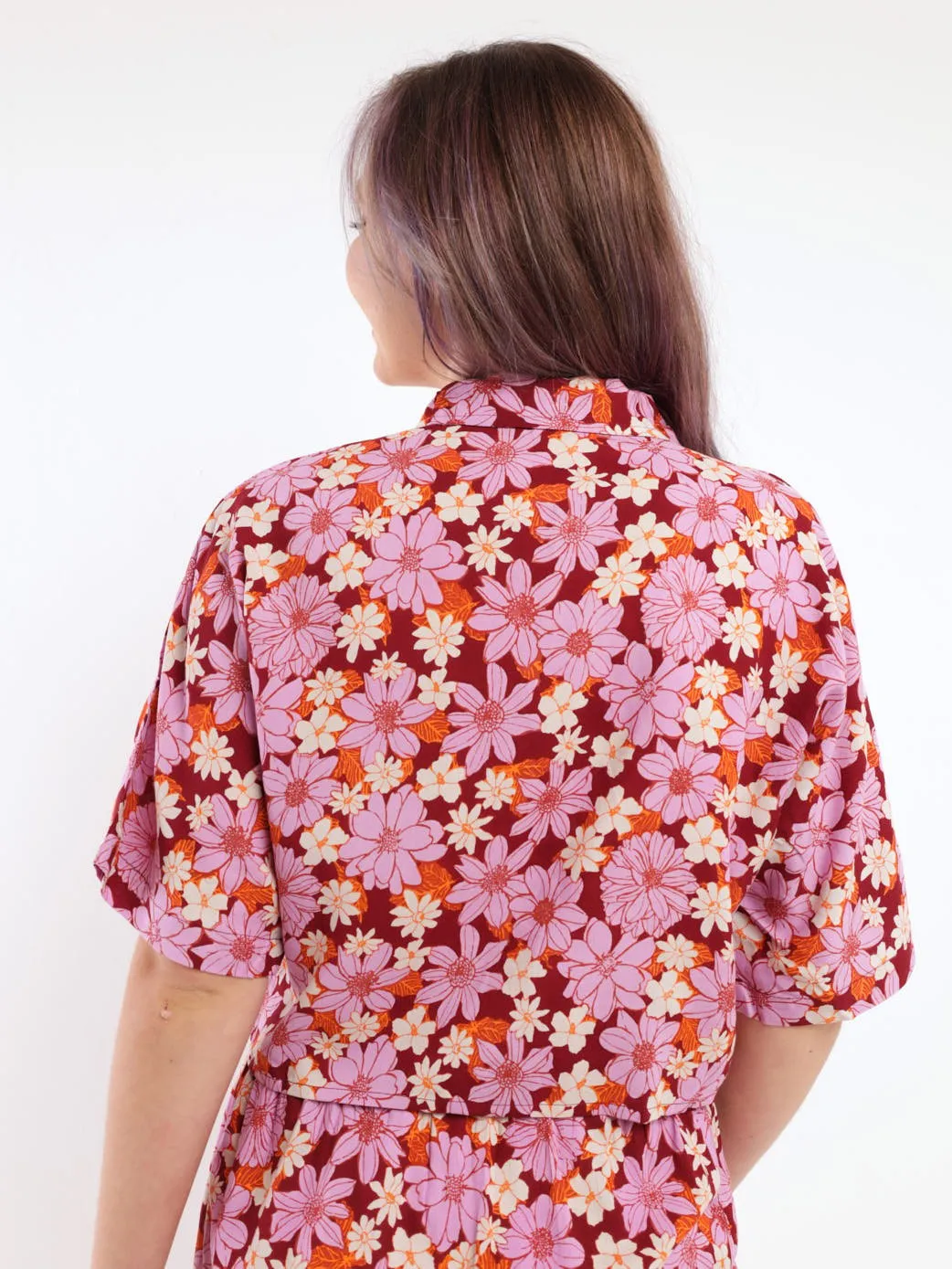 Ladies Boxy Shirt - Floral