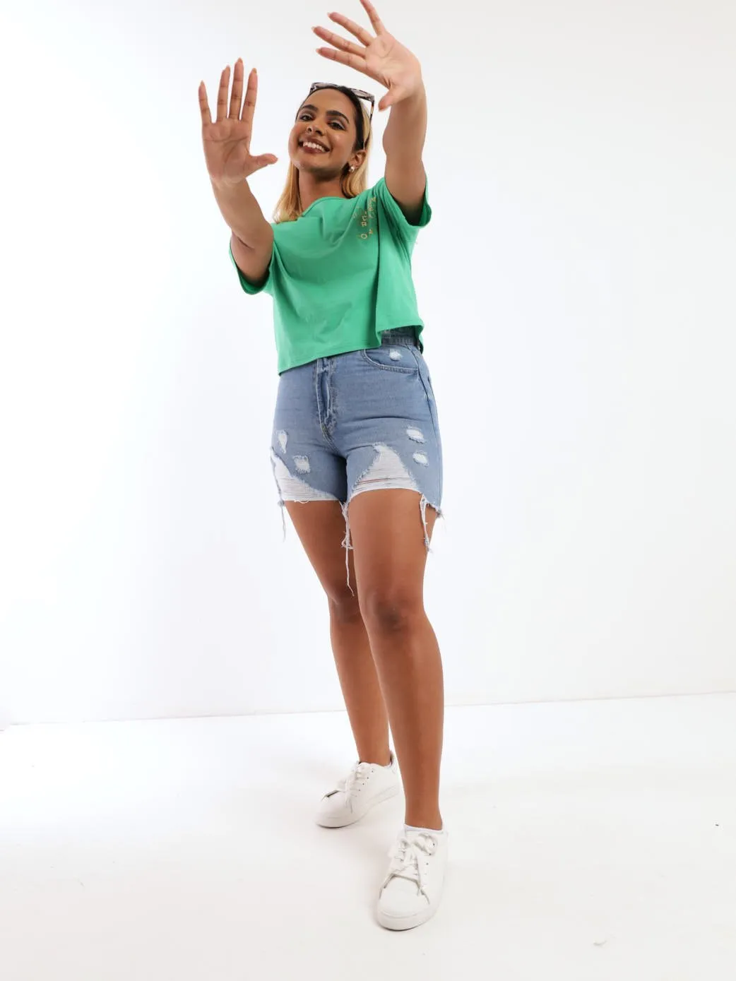 Ladies Boxy Tee - Green