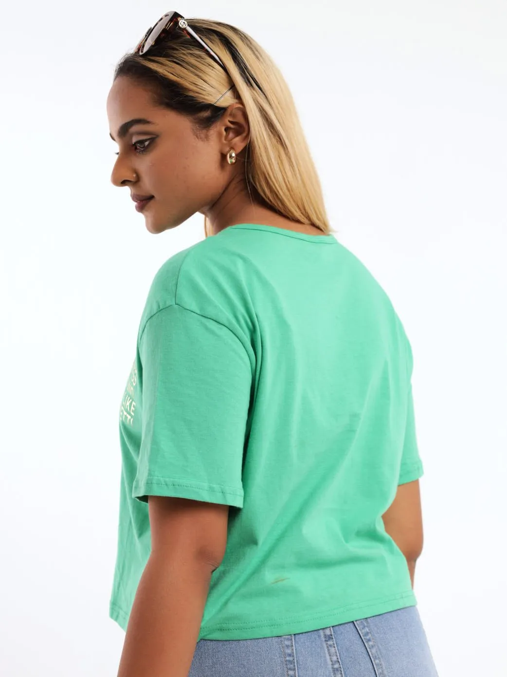 Ladies Boxy Tee - Green
