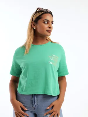Ladies Boxy Tee - Green