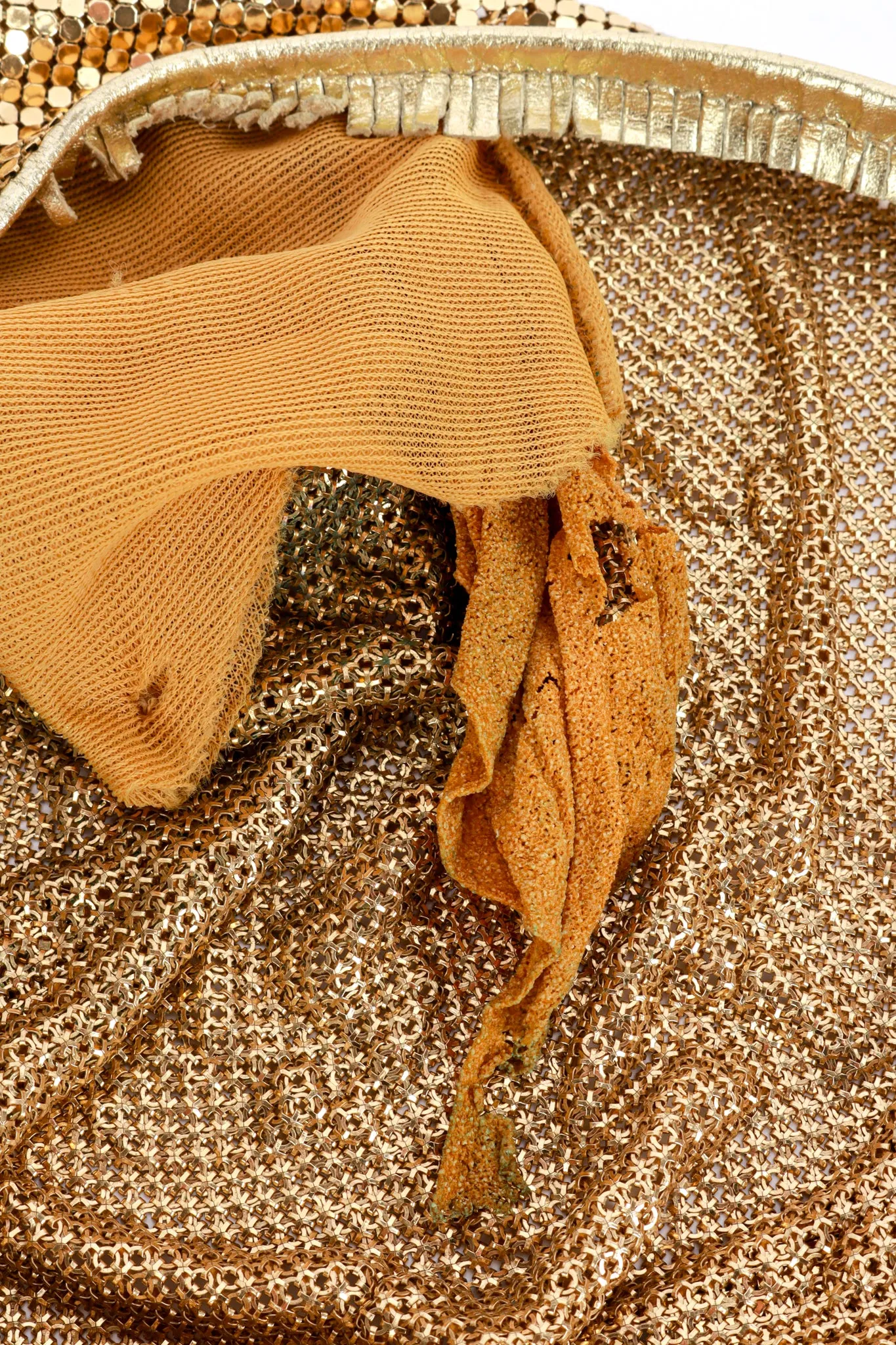 Lattice Shoulder Metal Mesh Top