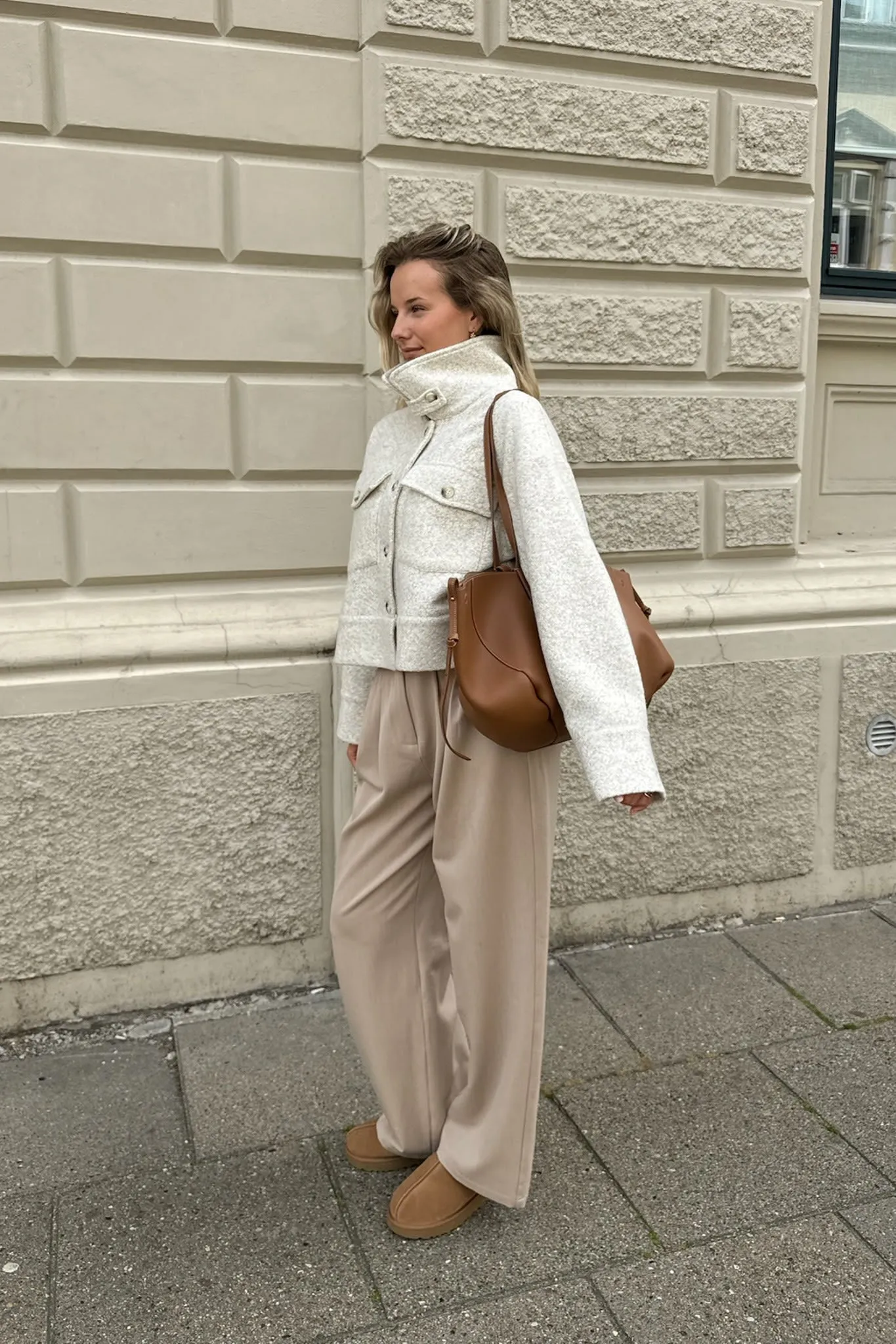 LauraIC Jakke - Sand Meleret