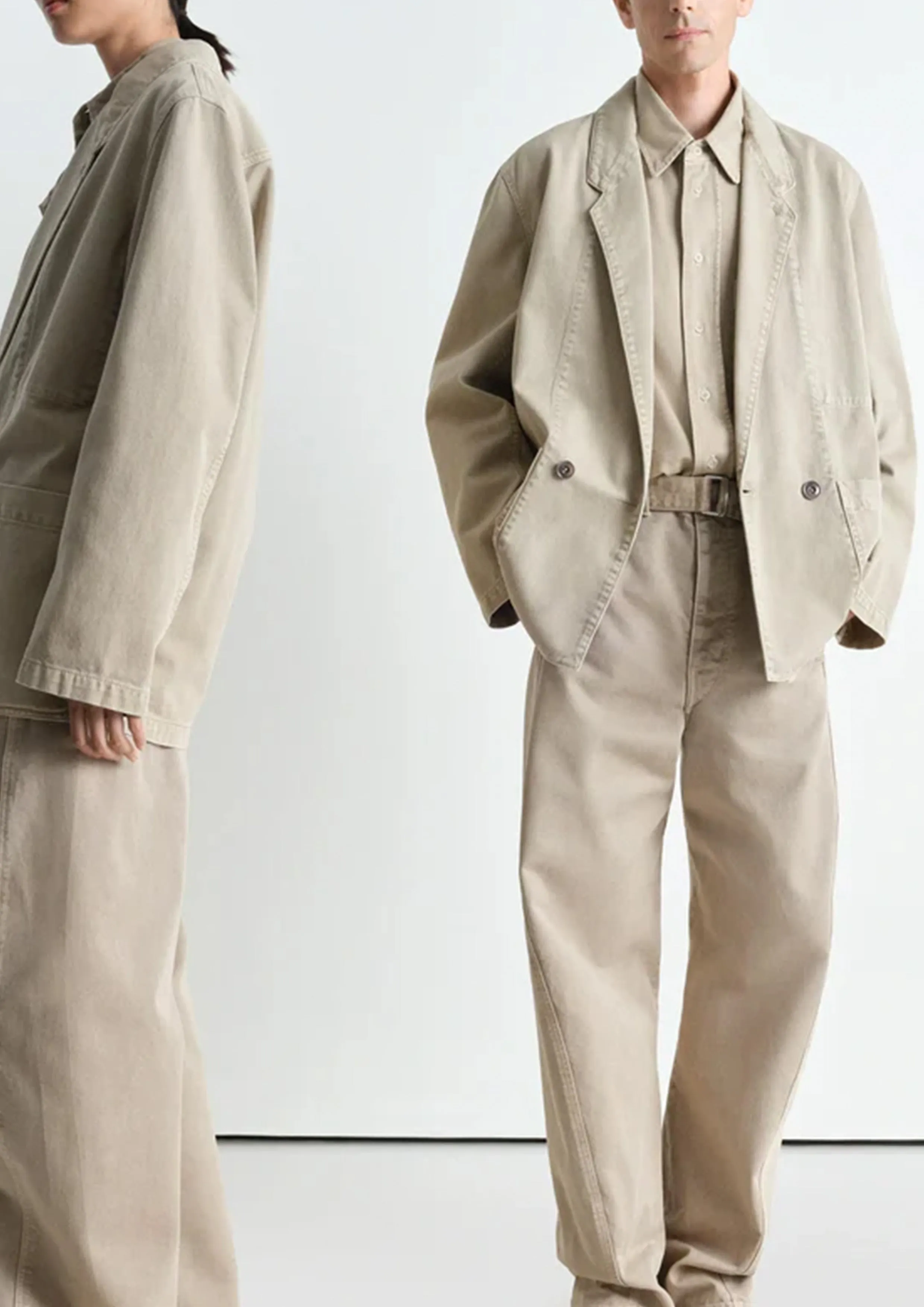 LEMAIRE - WORKWEAR BLAZER NATURAL BEIGE