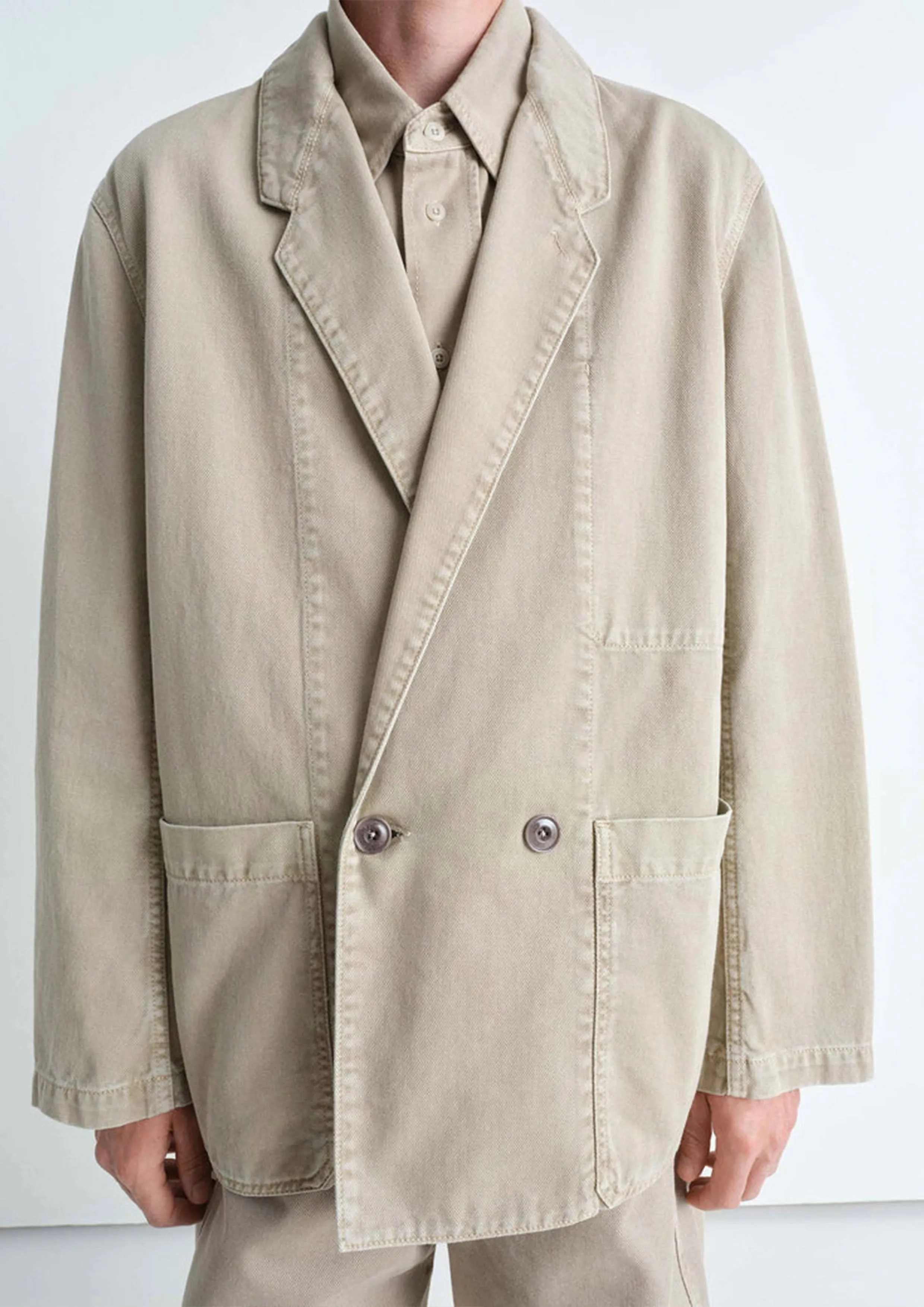 LEMAIRE - WORKWEAR BLAZER NATURAL BEIGE