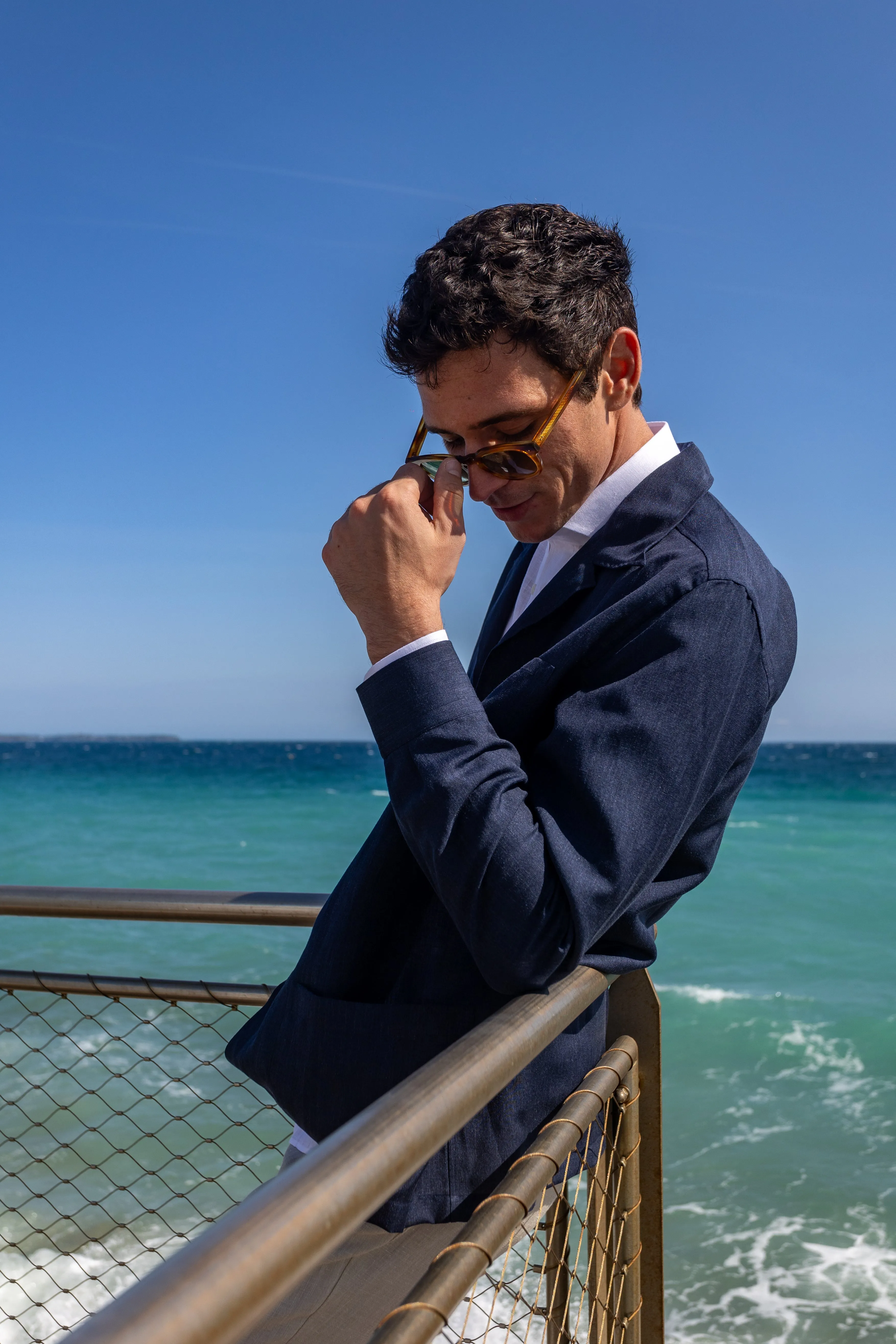 Linen Jacket - NAVY