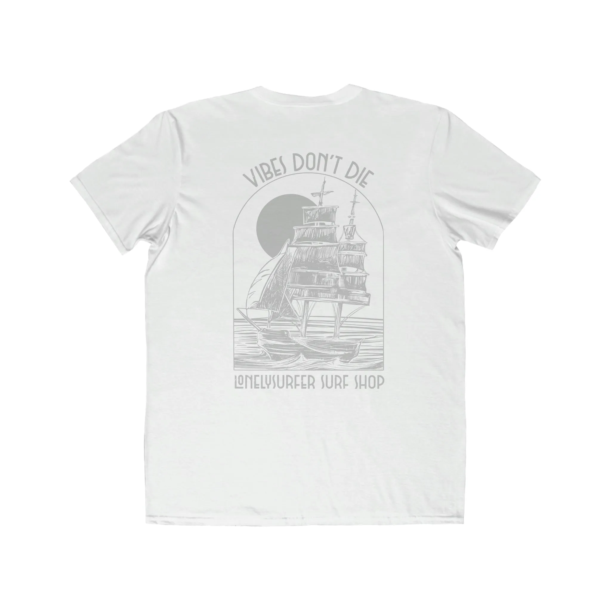 LonelySurfer Vibes Don't Die Tee - White