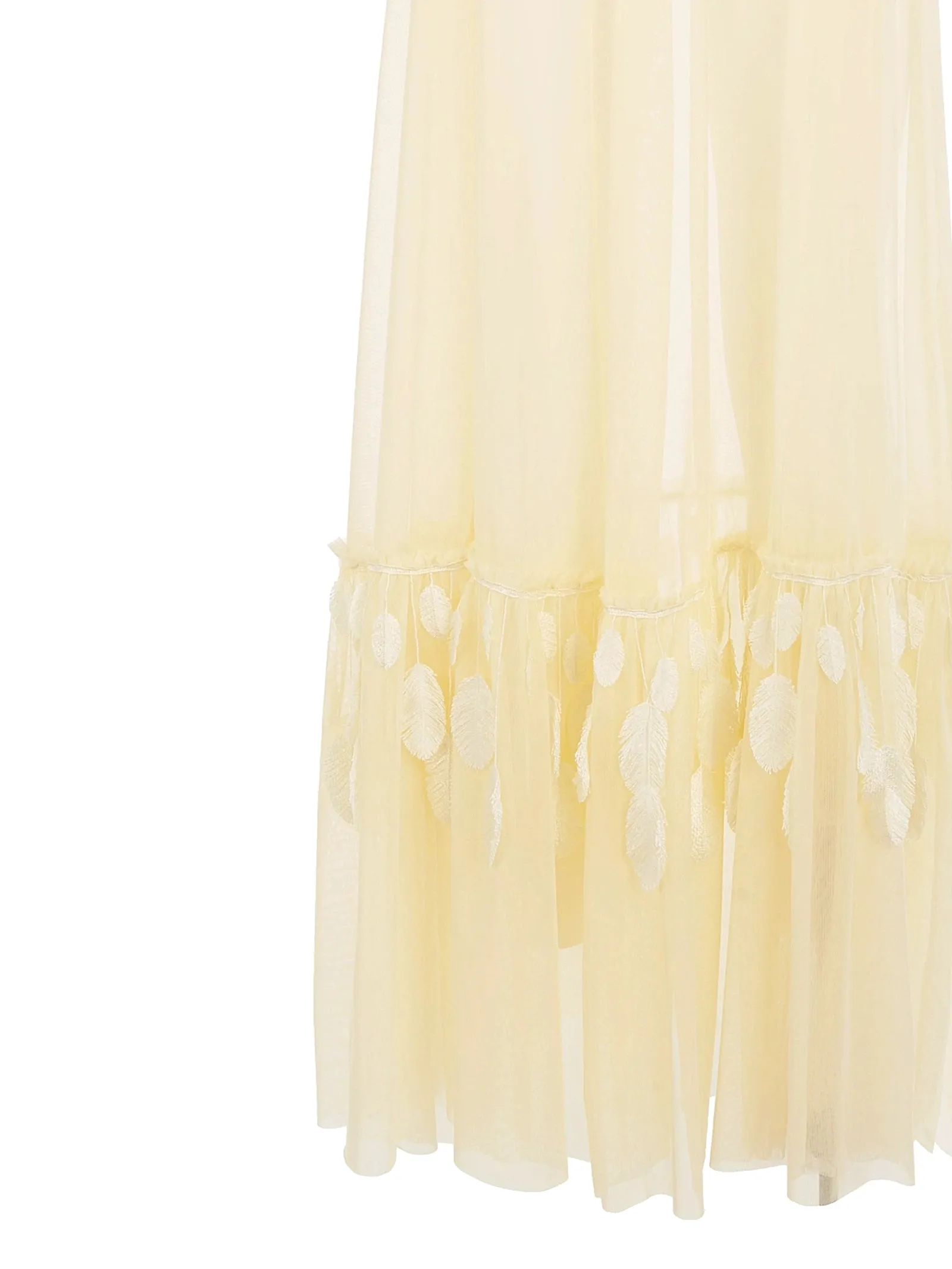 Long Dress Tulle Plumage