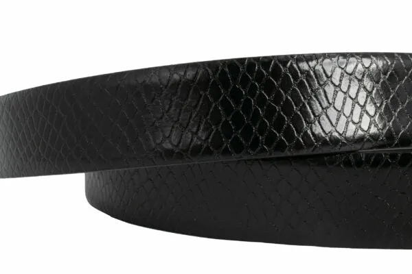 Loop Leather Picola Slim Black Belt