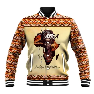 Love Africa Baseball Jacket - Personalized Beautiful Black Girl DT02